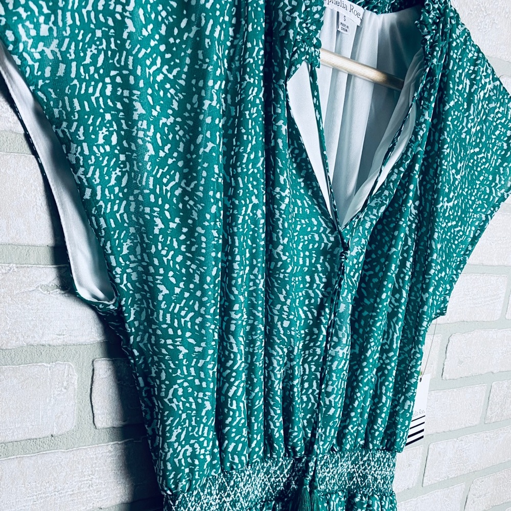 Ophelia Roe Embroidered Waist Lined Summer Dress - Picture 2 of 4